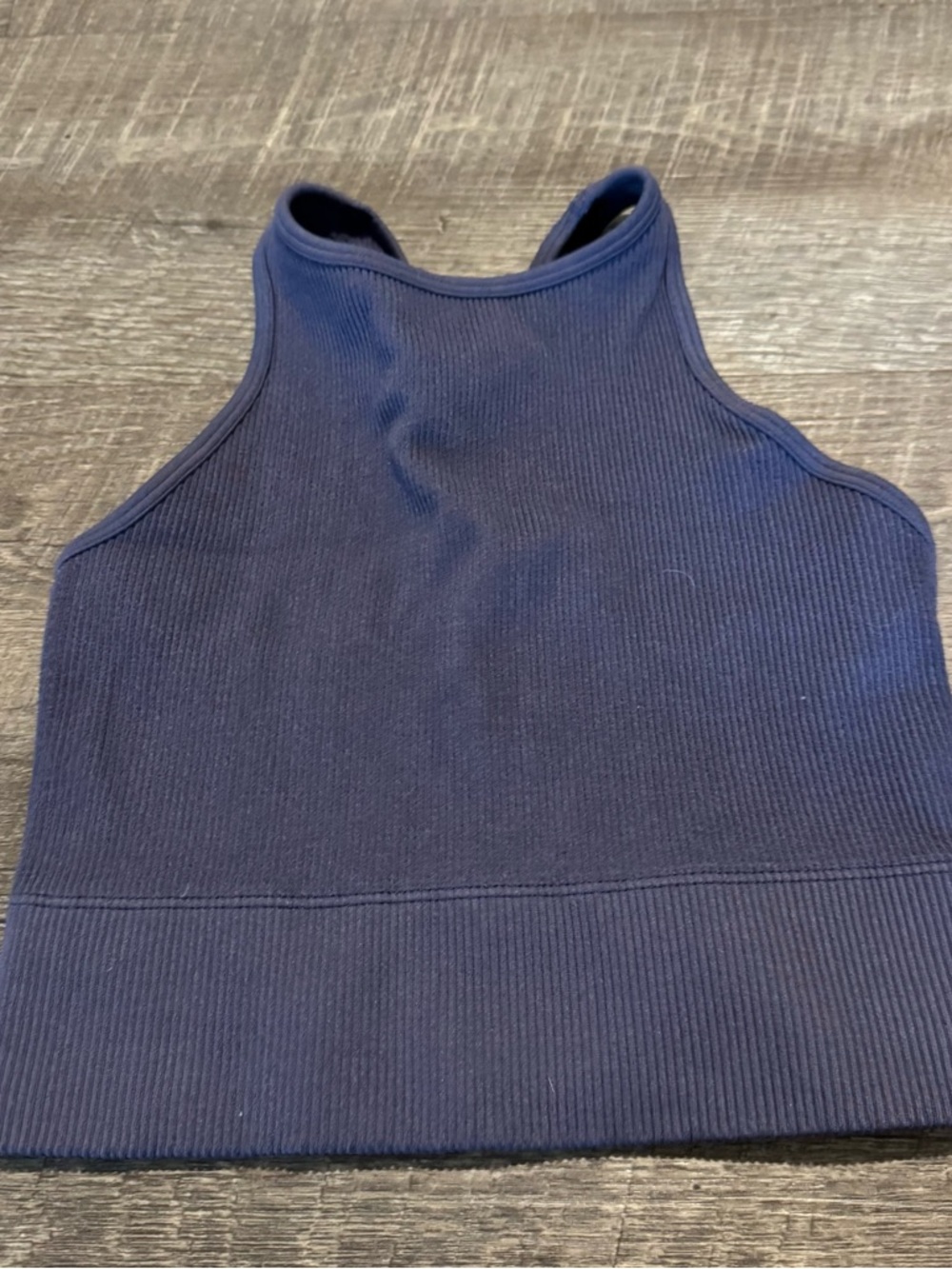 Gilly Hicks High Neck Purple Crop Top